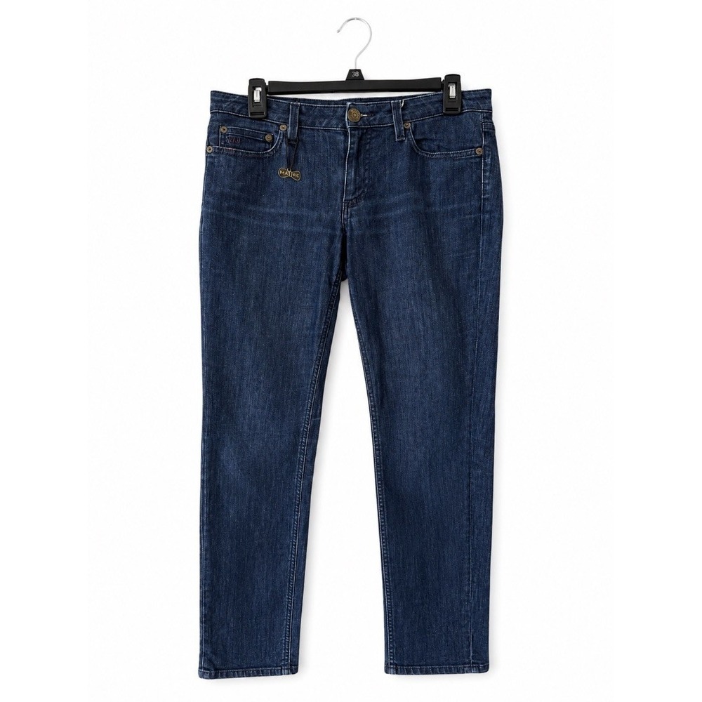Marc by Marc Jacobs Womens Straight Leg Jeans Dark Blue Denim Size 28